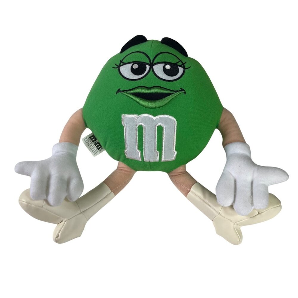 M&Ms Character Plush Toy Green Hand Stitched Stuffed